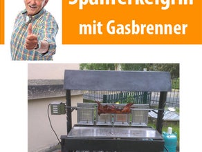 Gas betriebener Spanferkelgrill Lammgrill