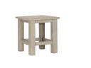 Bauholz Hocker Light Grey