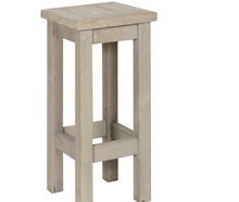 Bauholz Hocker Light Grey