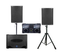2000 W DJ Musikanlage, Partyanlage, Partyset, PA, Tonanlage, Box, optional mit Bluetooth (Aufpreis 10)