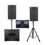 2000 W DJ Musikanlage, Partyanlage, Partyset, PA, Tonanlage, Box, optional mit Bluetooth (Aufpreis 10)