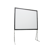 Faltrahmen Leinwand 2,4 m Rückprojektion mieten – Projektionsleinwand, Beamerleinwand, Videoleinwand