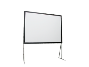 Faltrahmen Leinwand 2,4 m Rückprojektion mieten – Projektionsleinwand, Beamerleinwand, Videoleinwand