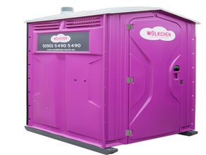 Wölkchen - Klassiker | Toilettenkabine | mobile Toilette | Miet-WC | inkl. Lieferung, wöchentlichen Service und Abholung