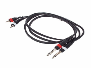 Cinch auf 6,3mm Klinke Kabel 1,5 m mieten – Kabel & Adapter