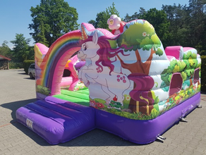 Hüpfburg Einhorn
