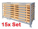 Bierzeltgarniturset 50 cm Gala 15er Set