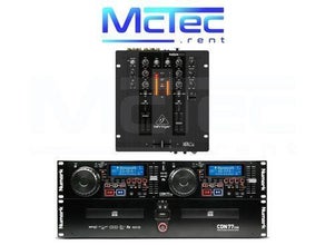Gutes DJ Set Mischpult Doppel-CD-Player mit USB und Bluetooth
