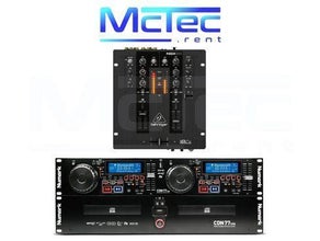 Gutes DJ Set Mischpult Doppel-CD-Player mit USB und Bluetooth
