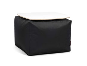 Loungemöbel, Tisch für innen/außen – schwarz, Stoff