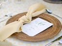 Platzteller mieten Rattan "Florenz" Tischset  in Natur Braun für BOHO Dekoration Vintage, Verleih in 33647 Bielefeld - Galerie - Bild 1