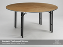 Bankett-Tisch rund Ø 183 cm - Galerie - Bild 1