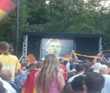 Public Viewing, Fussball WM, Sportübertragung, Großbild Video Wand