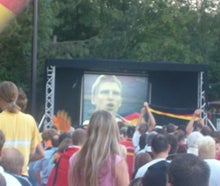 Public Viewing, Fussball WM, Sportübertragung, Großbild Video Wand