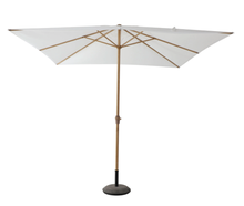Sonnenschirm mit Ständer Ø 2.92 x 2.7 m weiß