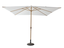 Sonnenschirm mit Ständer Ø 2.92 x 2.7 m weiß