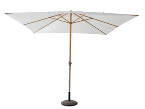 Sonnenschirm mit Ständer Ø 2.92 x 2.7 m weiß