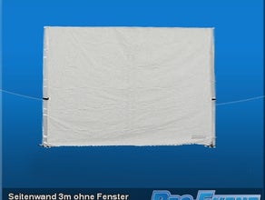 Faltzelt Seitenwand 3m ohne Fenster