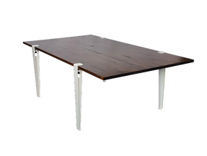 Dinnertisch Industrie Style weiß 170 x 90 cm