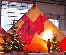 Weihnachtliche Kulissen, Weihnachten, Geschenk, Weihnachtsmann, Winter, Geschenkbox, Riesen, Groß