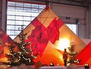 Weihnachtliche Kulissen, Weihnachten, Geschenk, Weihnachtsmann, Winter, Geschenkbox, Riesen, Groß