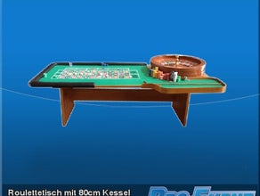 Roulettetisch mit 80cm Kessel