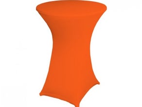 Stehtischhusse Stretchhusse Stehtischdecke orange