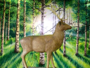 Hirsch , Waldtier, Weihnachtsdekoration, Weihnachten, Weihnachtsmarkt