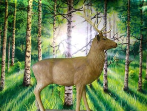 Hirsch , Waldtier, Weihnachtsdekoration, Weihnachten, Weihnachtsmarkt