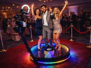 XXL 360 Grad Video Spinner Video-Booth Plattform 115cm Fotobox