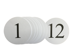 Tischnummern Set 1-12