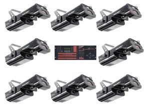 Komplettset mit 8 x Robe DJ Scan 250 XT und JB Lighting 1612 Controller