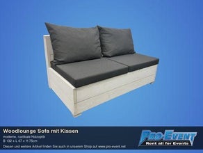 Woodlounge Sofa mit Kissen