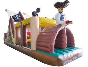 Hindernisparcour Pirat mieten – Springburg, Luftburg, Kinderhüpfburg, Eventmodul