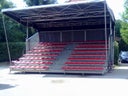 Tribüne, mobil, 122 Sitzplätze , überdacht