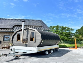 Saunafass #Mobile Sauna #JGA #Mein Saunamobil #Wellness an deinem Lieblingsplatz