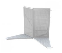Verbindungselement, Ecke, Crash Barrier, Absperrung, Crashbarrier, Stage Barrier, Stagebarrier, Demogitter, Bühnengitter, Grabengitter, mobile Absperrung, Absperrungen, Barricade, Barricades, Barrikade, Blockade, Wellenbrecher, Bühnenbarrikade, Corner