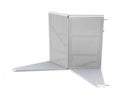 Verbindungselement, Ecke, Crash Barrier, Absperrung, Crashbarrier, Stage Barrier, Stagebarrier, Demogitter, Bühnengitter, Grabengitter, mobile Absperrung, Absperrungen, Barricade, Barricades, Barrikade, Blockade, Wellenbrecher, Bühnenbarrikade, Corner
