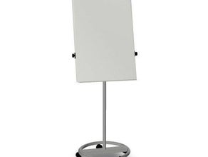 Flipchart / Whiteboard inkl. 1 Papierblock & 3 Stiftmarkern - 0,70m x 1,00m