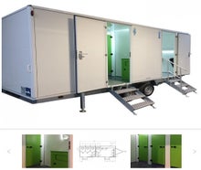 Toilettenwagen, Toi Wagen, WC Container, WC Anhänger, WC Wagen, VIP Toiletten, Veranstaltungstoilette, Toilettencontainer, Sanitär, Sanitäranlage, Sanitärwagen, Eventtoilette, Klowagen,mobile Toilette 520