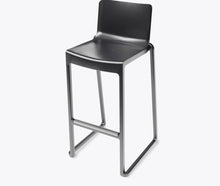Barhocker mit Rückenlehne KASAR, schwarz