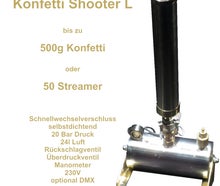 Konfettishooter Größe L - Konfettiwerfer -Streamer