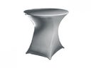 Stehtischhusse Stretchhusse Stehtischdecke silber-grau - Galerie - Bild 1