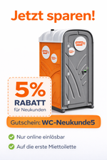 Mobile Baustellen Toilette | Toilettenkabine | Miettoiletten | Miet WC |