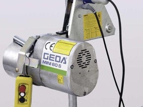 GEDA Maxi 150s Gerüstwinde Gerüstaufzug Seilwinde Seilaufzug Bauwinde Bauaufzug Schwenkarmaufzug Schwenkarmlift Seilhebezug mieten