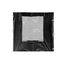 Seitenwand 3 x 2.1 m mit Fenster schwarz für Cateringzelt (schwer) mieten – Servicematerial