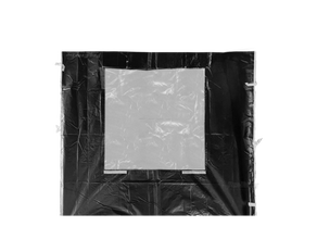 Seitenwand 3 x 2.1 m mit Fenster schwarz für Cateringzelt (schwer) mieten – Servicematerial