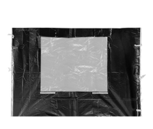 Seitenwand 3 x 2.1 m mit Fenster schwarz für Cateringzelt (schwer) mieten – Servicematerial