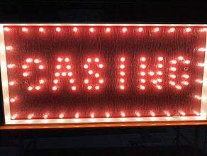 Casino Schriftzug 200 x 100 cm