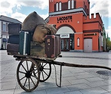Handwagen Wagen - Marktkarren, Erntefest Dekoration